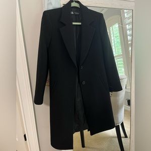 Zara Single Breasted long blazer coat